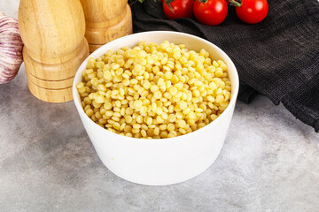 Organic wheat pasta - boiled ptitim