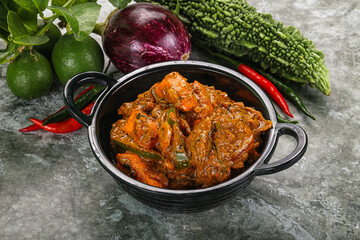 Indian cuisine - homemade mutter paneer