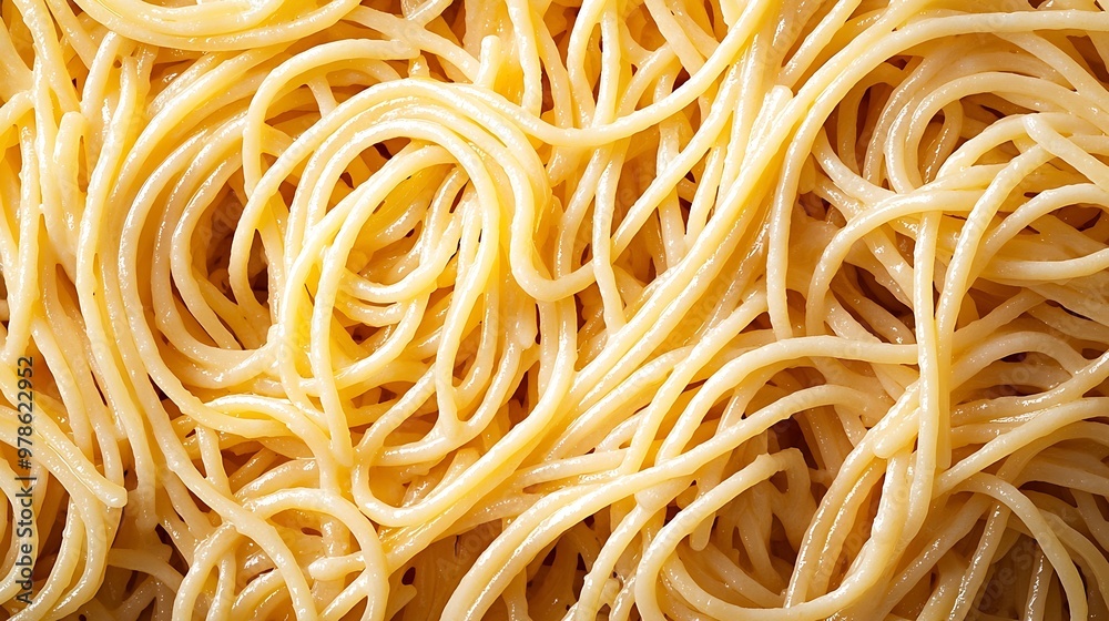 Poster spaghetti texture top view : generative ai
