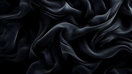 Fototapeta premium Swirling smoke-like lines in abstract gray and black pattern, creating a mysterious atmosphere, Digital art, Monochromatic, Minimalistic design, Seamless pattern.