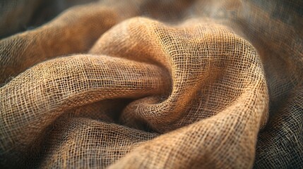 Fototapeta premium Old Rumpled Fabric Texture : Generative AI