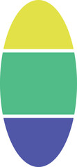simple infographic chart ovel 3divider