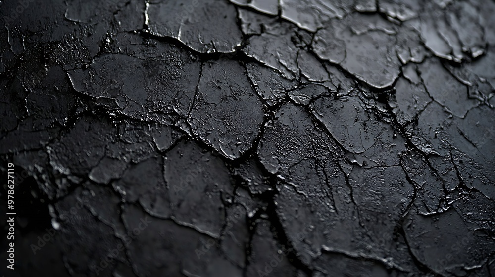 Aufkleber black dusty scratchy surface background texture : generative ai