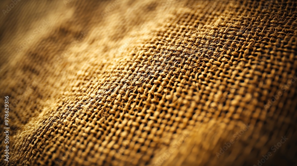 Aufkleber Burlap Hessian Sacking Texture : Generative AI