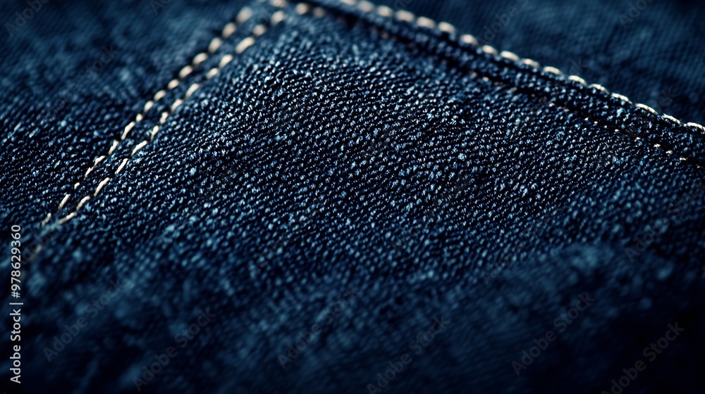 Aufkleber fabric texture with stitch : generative ai