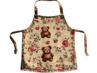 a apron with bears on it.