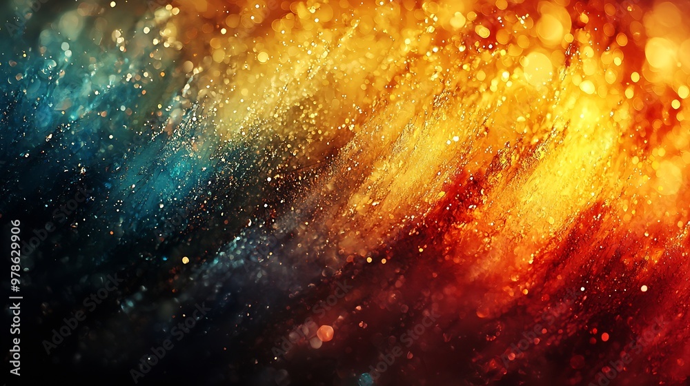 Aufkleber Abstract Colorful Background : Generative AI