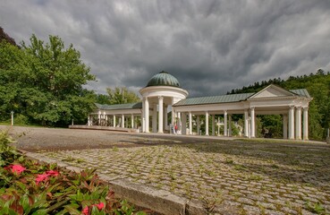 Obraz premium View of the colonnade in Marianske Lazne