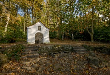 Fototapeta premium old church in autumn