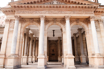 Mill colonnade in karlovy vary czech republic