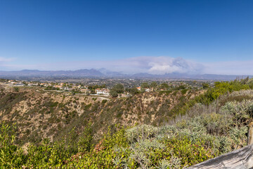 Saddleback Mountain in Orange County during the 2024 Airport Fire