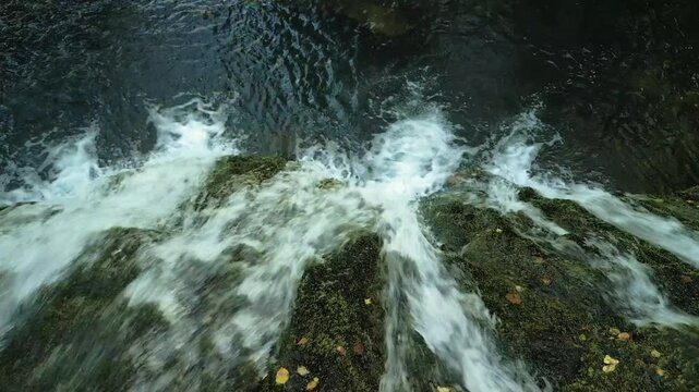 Parga Waterfall Plunging Into Natural Basin