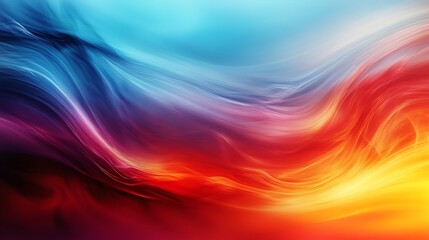Obraz premium Abstract Colorful Swirling Waves of Light