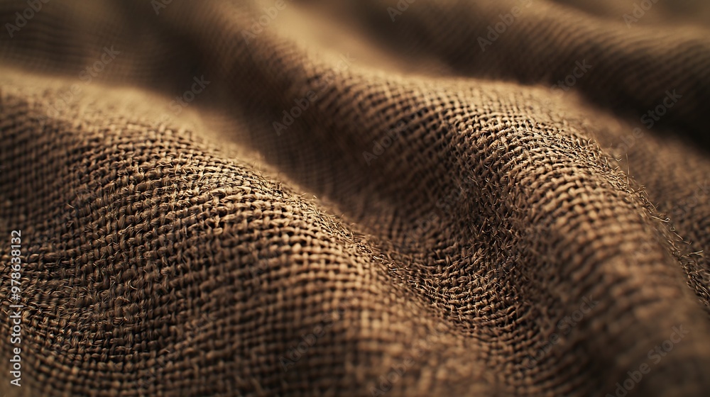 Poster Burlap Top View : Generative AI
