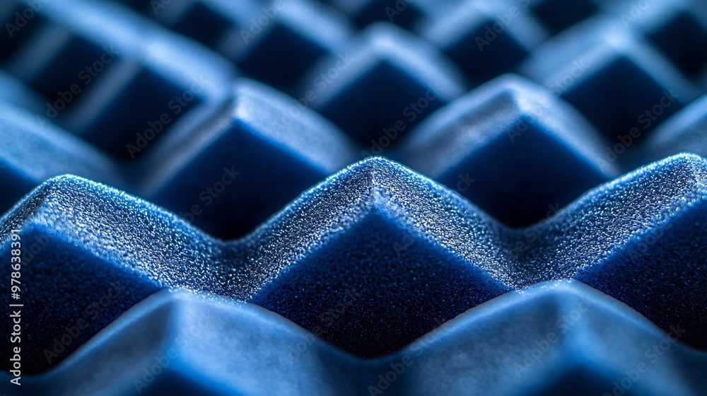 Poster diamond shaped rubber foam texture : generative ai