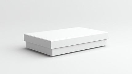 Naklejka premium A plain white box on a white background.