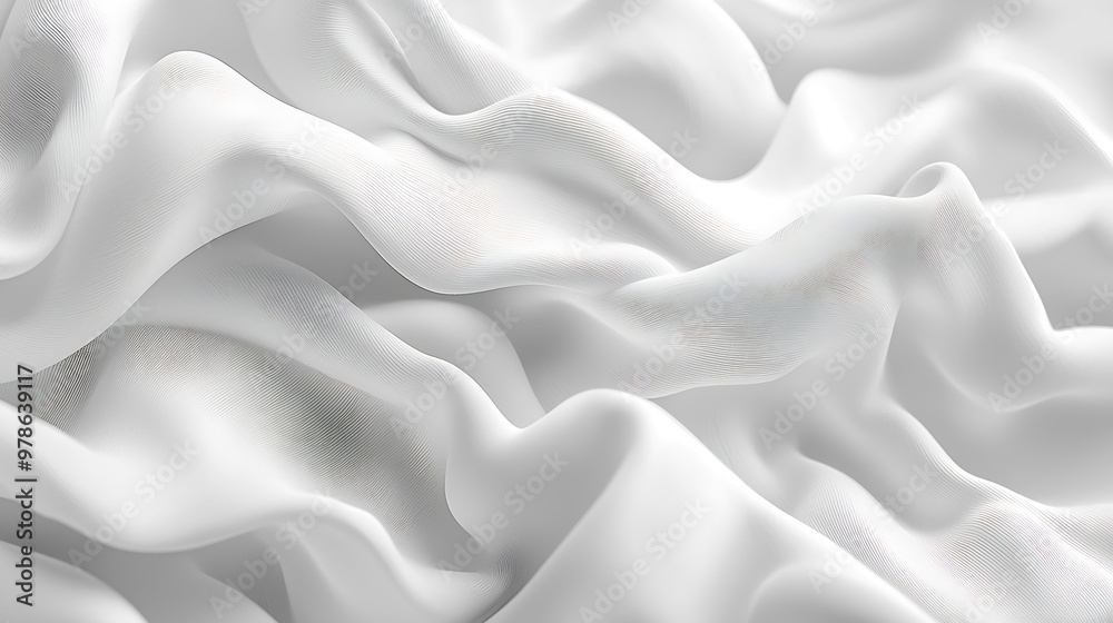 Aufkleber abstract white vector pattern : generative ai
