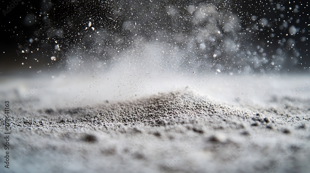 Poster dusty surface closeup : generative ai