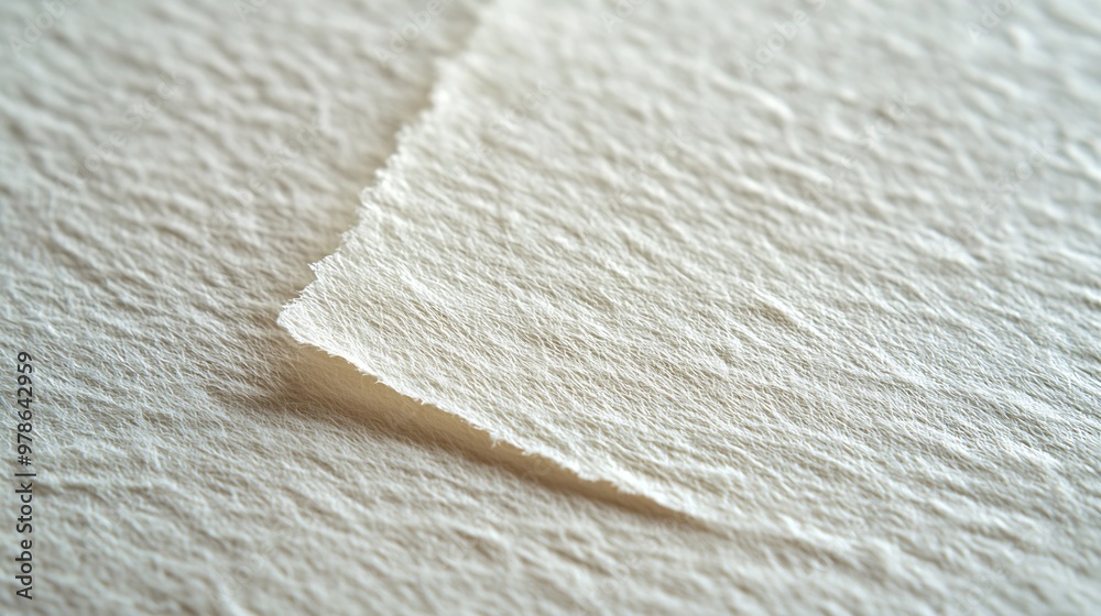 Poster White Paper Cardboard Texture Pattern : Generative AI
