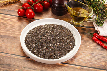 Vegan cuisine - Chia seeds for cooking
