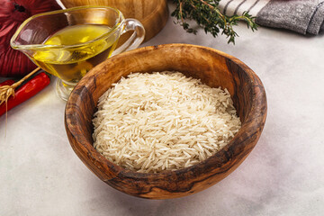 Indian cuisine - raw basmati rice