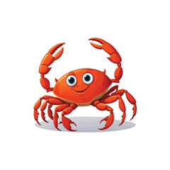 crab isolated on white background