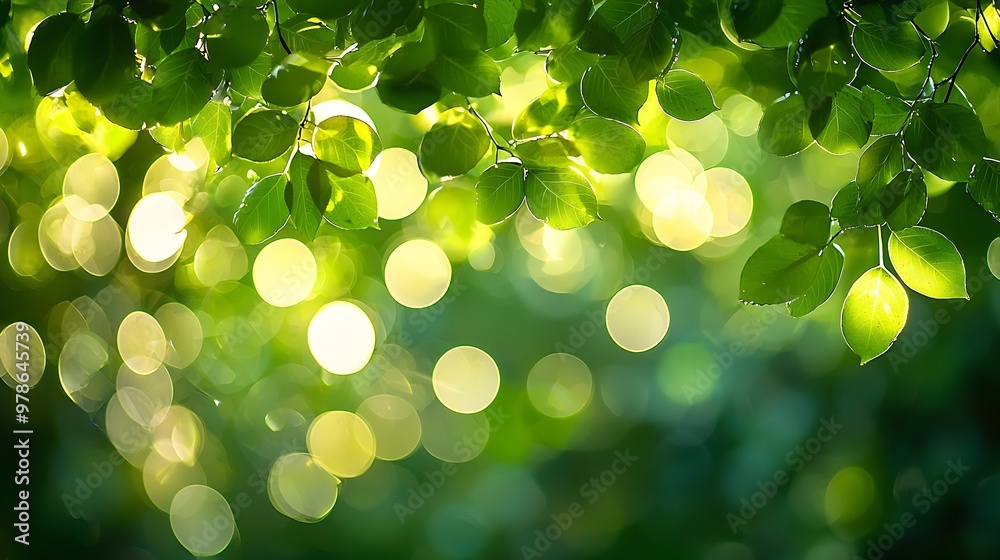 Aufkleber abstract nature bokeh : generative ai