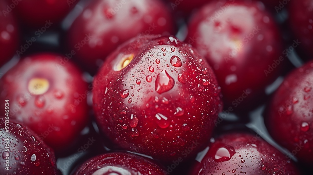 Poster plums texture top view : generative ai
