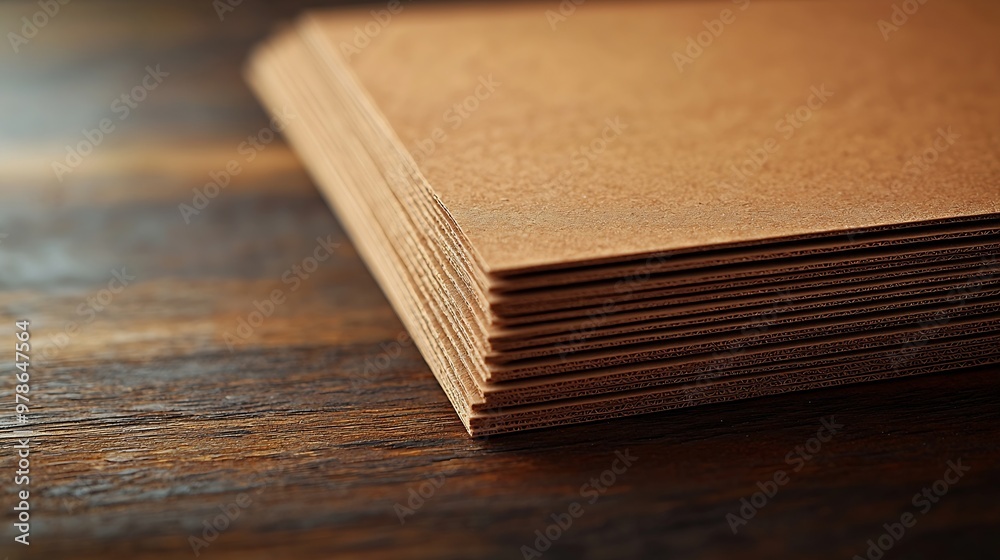 Poster Fiberboard Texture Pattern Background : Generative AI