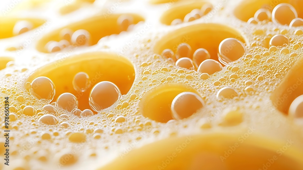 Poster macaroni texture : generative ai