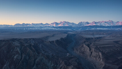 The Tianshan Canyon at Sunrise, Xinjiang, China