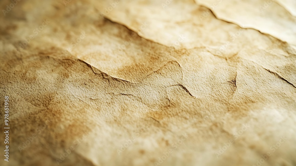 Poster Old Pale Paper Texture Background : Generative AI