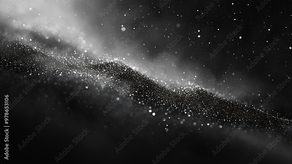 Aufkleber black dusty background grungy texture : generative ai