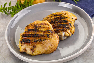 Two Tasty grilled chicken thighs
