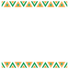 Nigerian Culture Pattern Frame Design