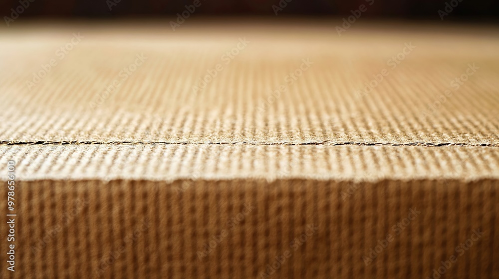 Aufkleber Cardboard Texture Pattern Background : Generative AI
