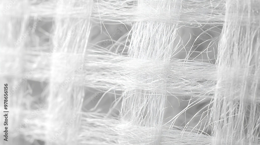 Poster white woven fabric texture background : generative ai