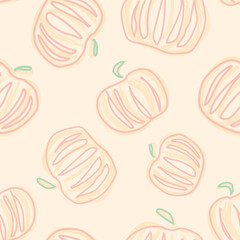 Pumpkin Seamless Pattern Design