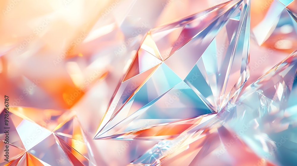 Poster abstract diamond background : generative ai