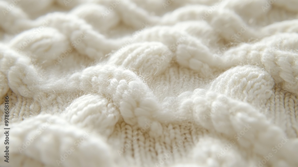 Poster white sweater texture : generative ai