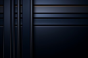 Abstract design featuring dark metallic stripes in a modern interior setting