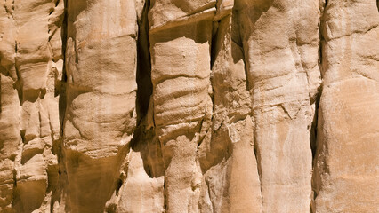 high rocky mountains in the desert in Egypt Dahab South Sinai