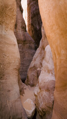 high rocky mountains in the desert in Egypt Dahab South Sinai