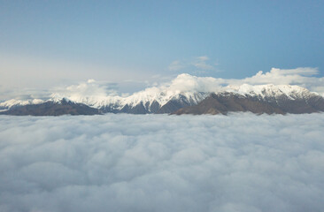 Naklejka premium Gongga Snow Mountain and Sea of Clouds, Sichuan Province, China