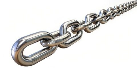 Obraz premium chain isolated on white