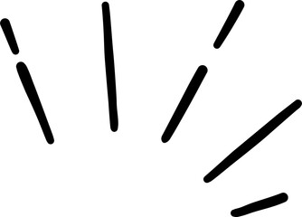 Emphasis Lines Doodle Illustration