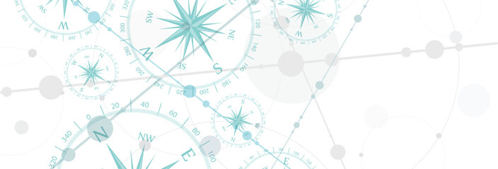 compass icon on paper background  © selim