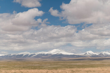 clouds over the mountains