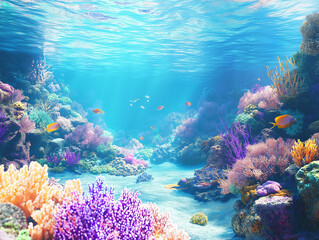 Naklejka premium The illustration background of bodies of water. 