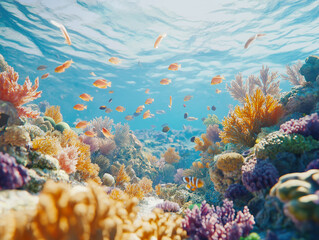 Obraz premium The illustration background of bodies of water. 